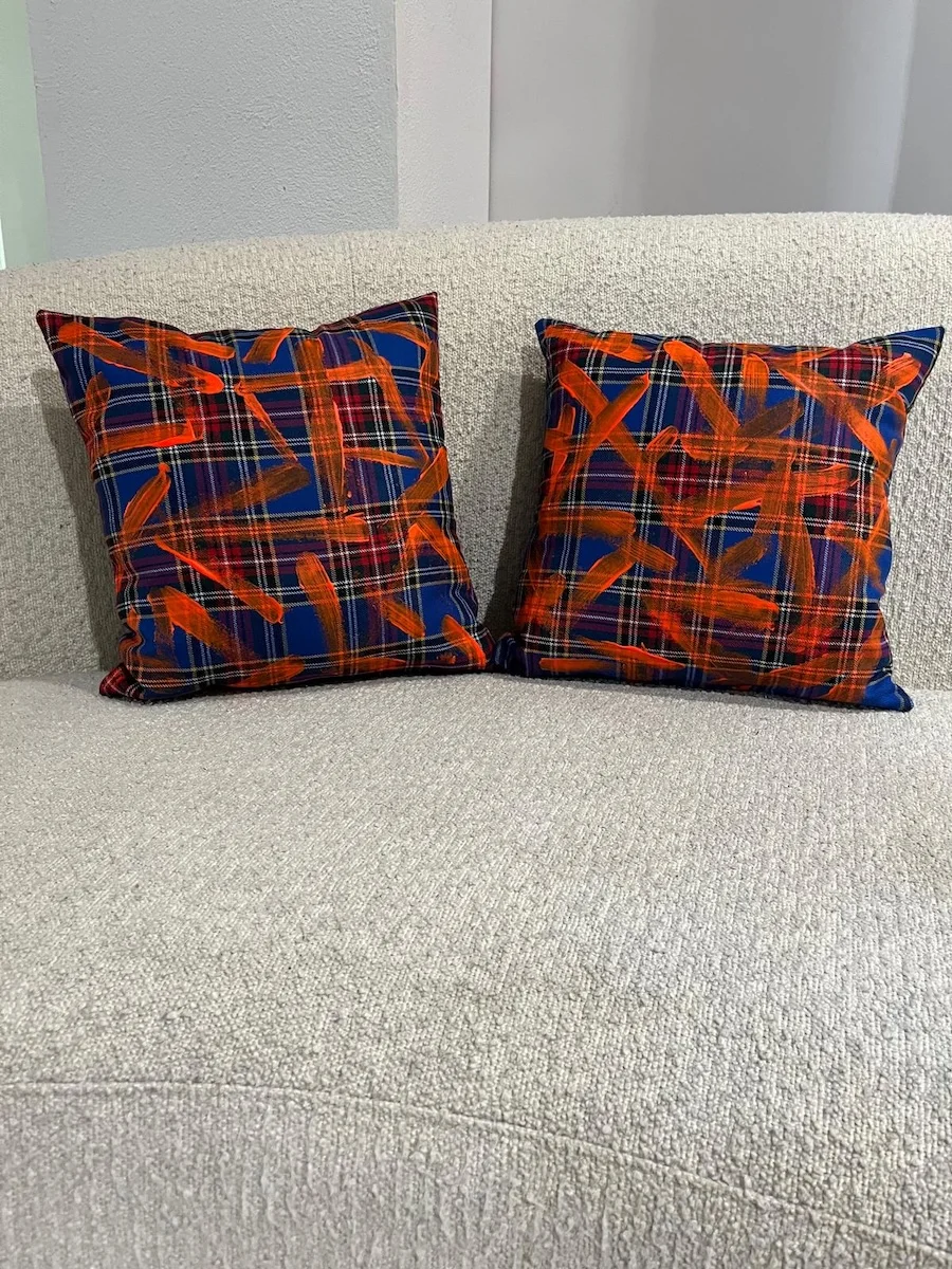 Coppia di cuscini gemelli diversi